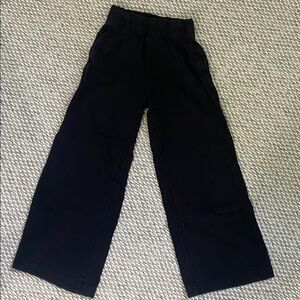 GAP Black Cotton Gauze Crinkle Pants